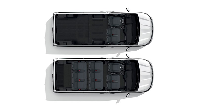 trafic passenger - configuration - renault 